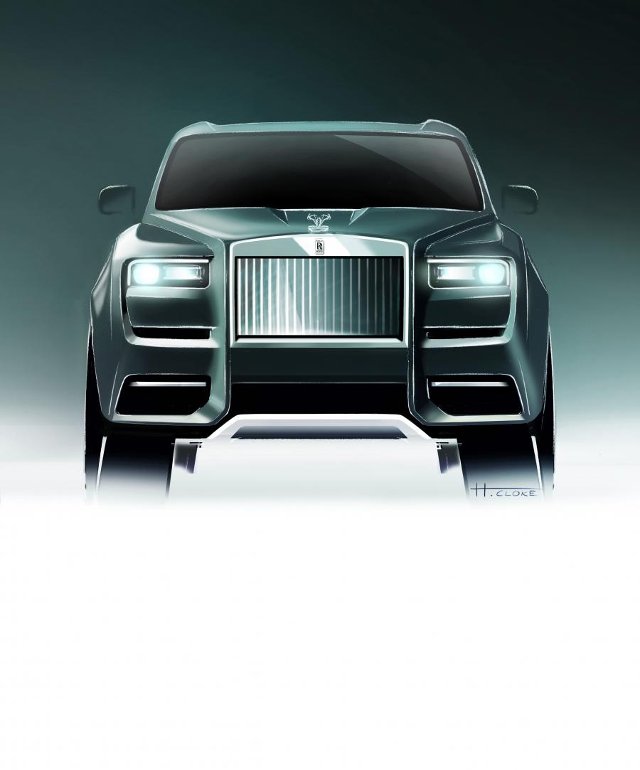 Эскиз Rolls-Royce Cullinan 2018 года  (WW) (фото 24 из 35)